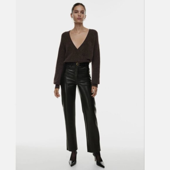 Wilfred The Melina High-waisted Vegan Leather Pants - 0 - Picture 1 of 13